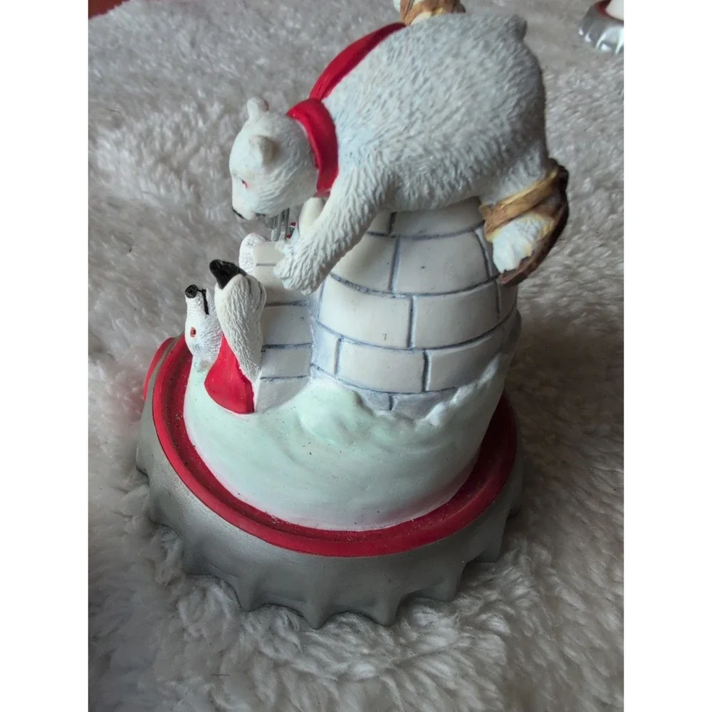 Vntg Franklin Mint Coca-Cola Polar Bears 